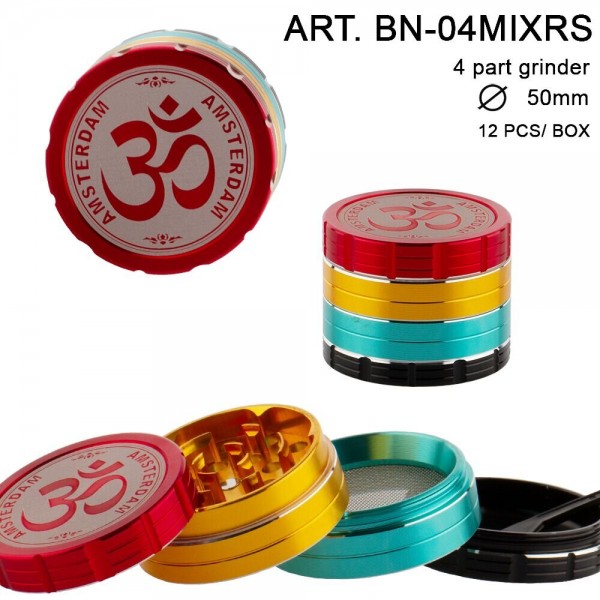 Grace Glass Amsterdam | Grinder - 4part - Ø:50mm - 12pcs/box