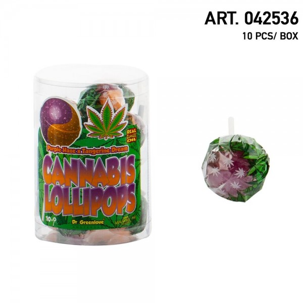 Cannabis | Lollipops Purple Haze with Tangerine Dream 10 pcs in a box