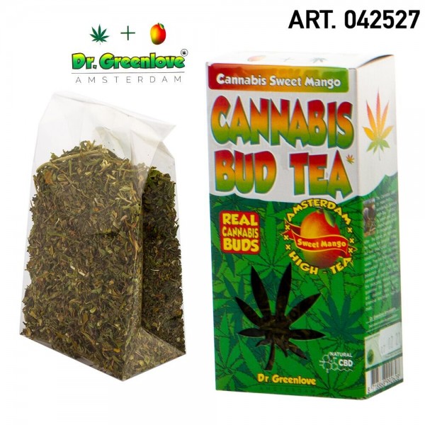 Cannabis | 100% Cannabis Bud Tea Mango - Hemp Bud Tea made with 100% real cannabis buds!