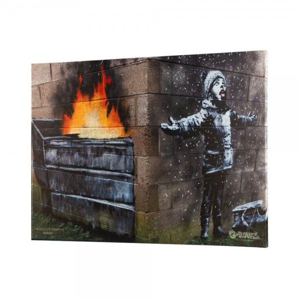 G-Rollz | Banksy's Graffiti - SEASON'S GREATINGS Canvas (90x64x3cm)