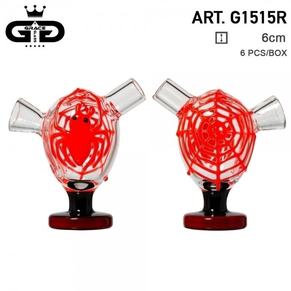 Grace Glass | Little Storm Red | 6 pcs in display Glow in the Dark