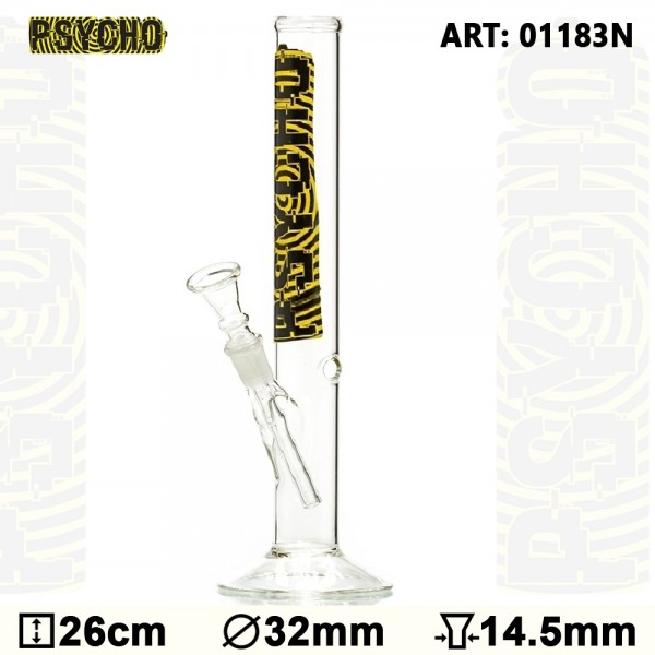 Psycho Glass Bong- H:26cm-Ø: 30mm- SG:14.5mm