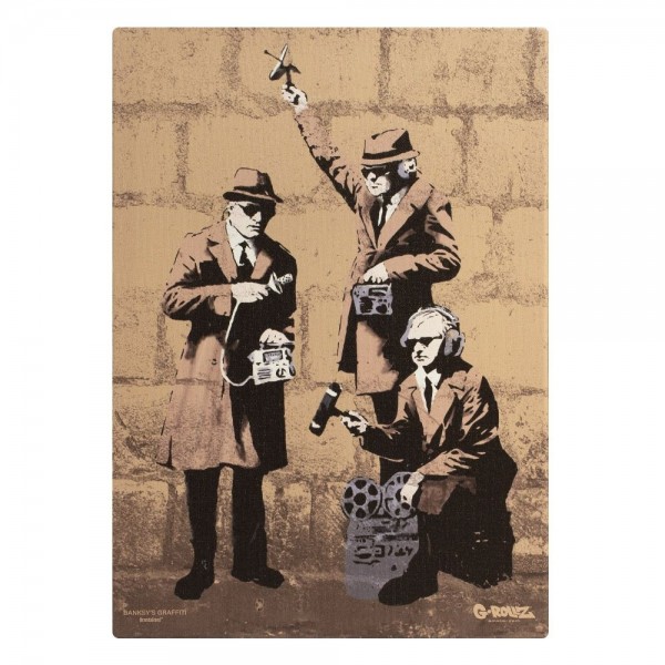 G-Rollz | Banksy's Graffiti - SPY BOOTH Canvas (32x45x2cm)