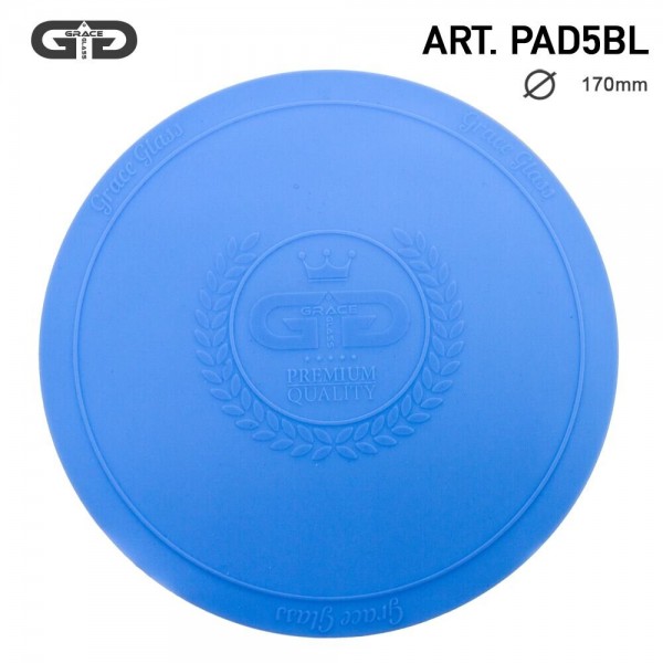 Grace Glass | Small silicon Pad - Underlay for Bongs- BLUE- Ø:170mm-single piece