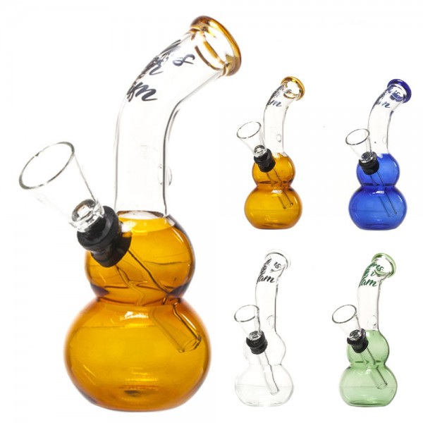 Bong Glass Amsterdam MIX -20pcs/box- H:12cm- Ø: 18mm