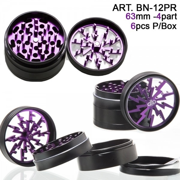 Grace Glass | Lightning - Purple- 4part-Ø:63mm-6pcs/box