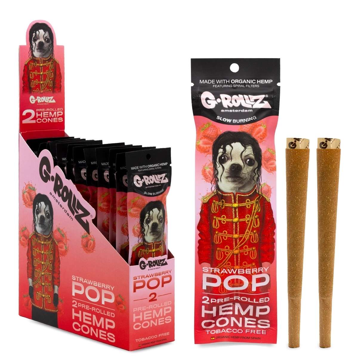 G-Rollz | 2x 'Green Funk' Pre-Rolled Hemp Cones (12 Pack Display