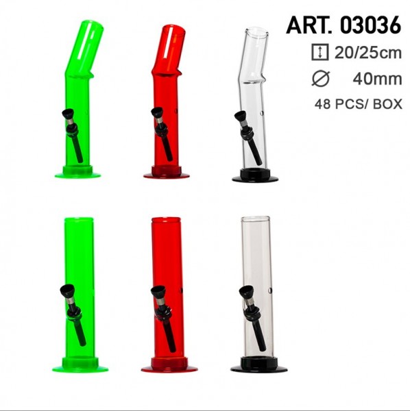 New Ways | Acrylic Bong 48pcs mixed in Box H:20cm + 26cm Ø:40