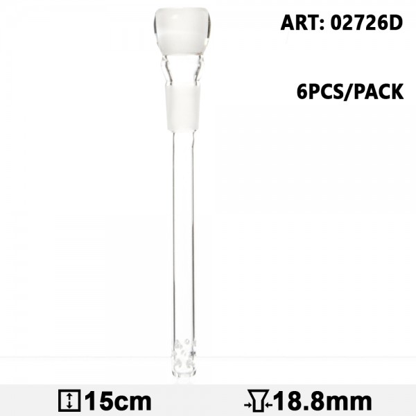 Diffuser Chillum- SG:18.8mm - L:15cm- mimimum order 6pcs/pack