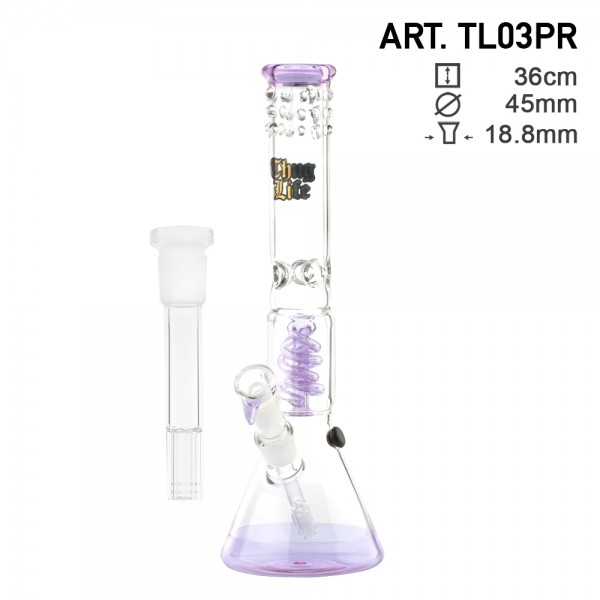 Thug Life | Beaker Purple - H:38cm - Ø:44m - SG:18.8mm with 6 shooter