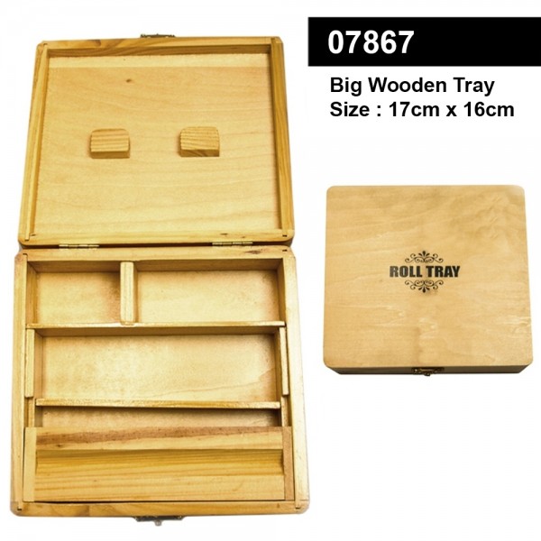 Big Wooden Roll Box- 17cm x 16cm