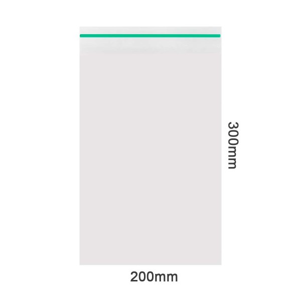 Amsterdam | Zipper Bags 200mm x 300mm 50µ (MU) Green 1000pcs in a display