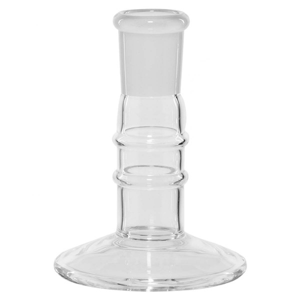 Bowl Holder Display - H: 9cm Glass slide stand with 1 holder fits on any 18.8 mm male joint
