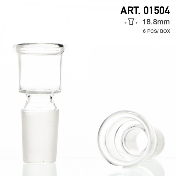 Amsterdam - Bol en verre - SG:18.8mm avec petit trou - 6pcs par boîte