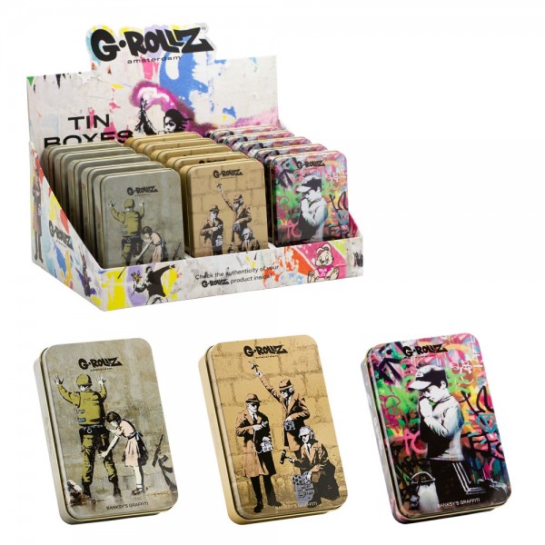 G-Rollz | Banksy's Graffiti Large Storage Boxes 15pcs in Display - 13.5x8.5x3 cm