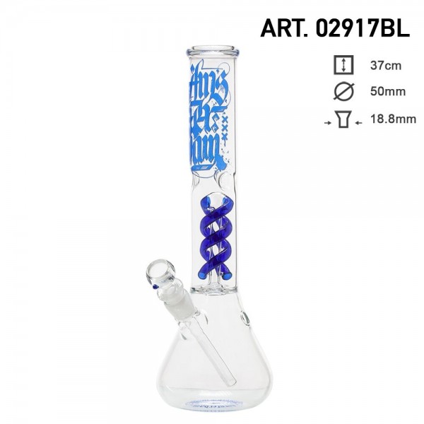 Amsterdam | Bong Glas - H:37cm- Ø:50mm-SG:18.8mm-ice noches