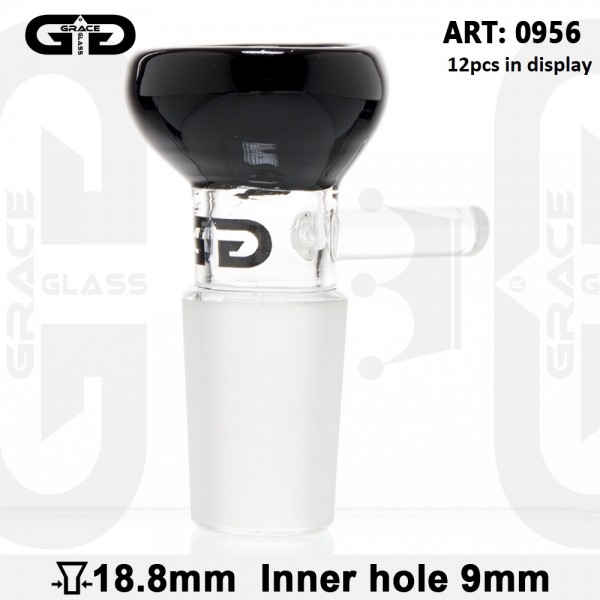 Grace Glass | Bowl - SG18.8mm - BLACK - 12pcs in a display