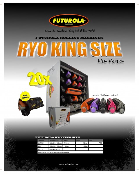 Futurola King Size Rolling Machines 20pcs/Display