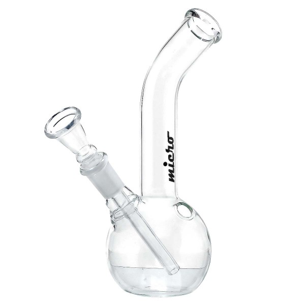 Micro | Bong de vidrio-H:18cm-Ø:22mm-Socket:14.5mm