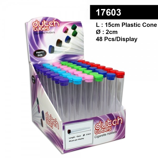 Dutch | 48 x Plastic Cones - Dutch PartySize - L:15cm- Ø:2cm