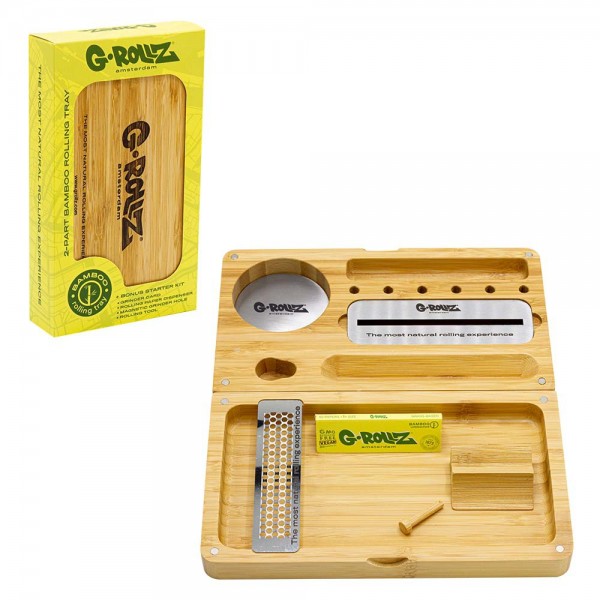 G-Rollz | 2-Piece Premium Bamboo Tray 22x25cm