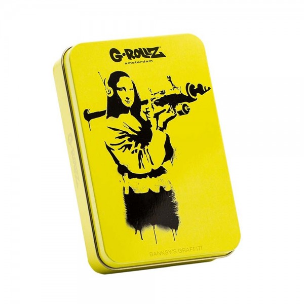G-Rollz | Banksy&#039;s Graffiti &#039;Mona Launcher&#039; Large Storage Box 13x8.5x3 cm
