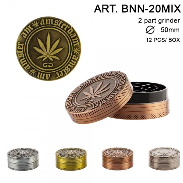 Grace Glass Amsterdam | Grinder - 2part - Ø:50mm - 12pcs/box