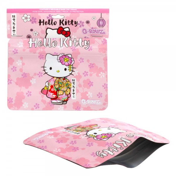 G-Rollz | Hello Kitty &#039;Kimono Pink&#039; 105x80 mm Pochette de supplément anti-salissure - 8pcs en présen