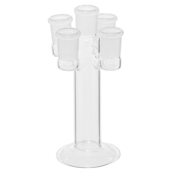 Stand Slide Holder - H:16cm Glass slide stand with 5 holders fits on any 18.8 mm male joint