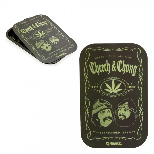 G-ROLLZ | Cheech &amp; Chong(TM) &#039;Greatest Hits&#039; Magnet Cover for Medium Tray 27.5x17.5 cm