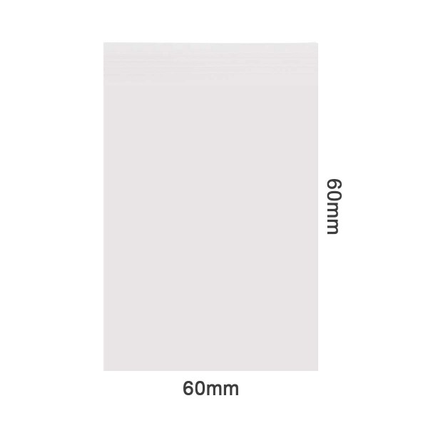 Amsterdam | Zipper Bags 60mm x 80mm 40µ (MU) Clear 1000pcs in a display