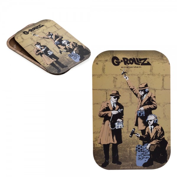 G-ROLLZ | Banksy&#039;s Graffiti &#039;Spy Booth&#039; Magnet Cover for Medium Tray 27.5x17.5 cm