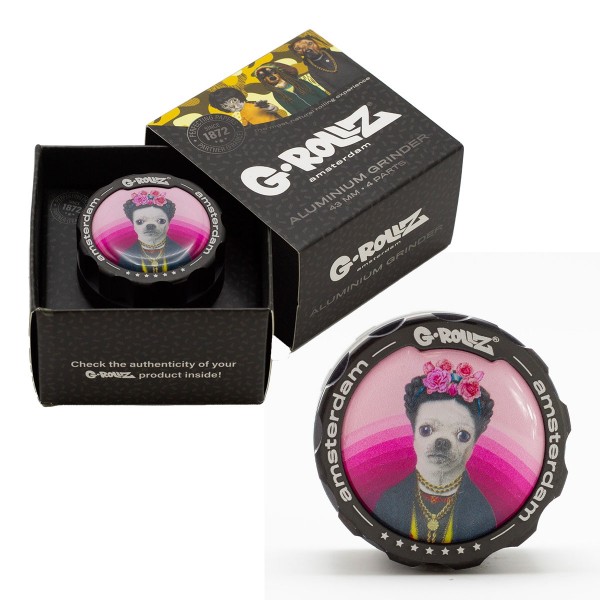 G-Rollz | Pets Rock &#039;Mexico&#039; 4part Grinder - 43mm - 6pc In Display