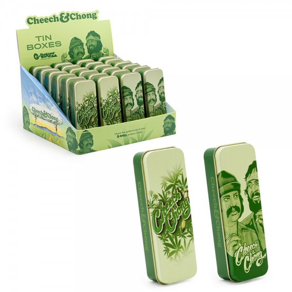 G-ROLLZ | Cheech & Chong(TM) Small Storage Box 24pcs in Display Set 1 - 12x4x2.5 cm