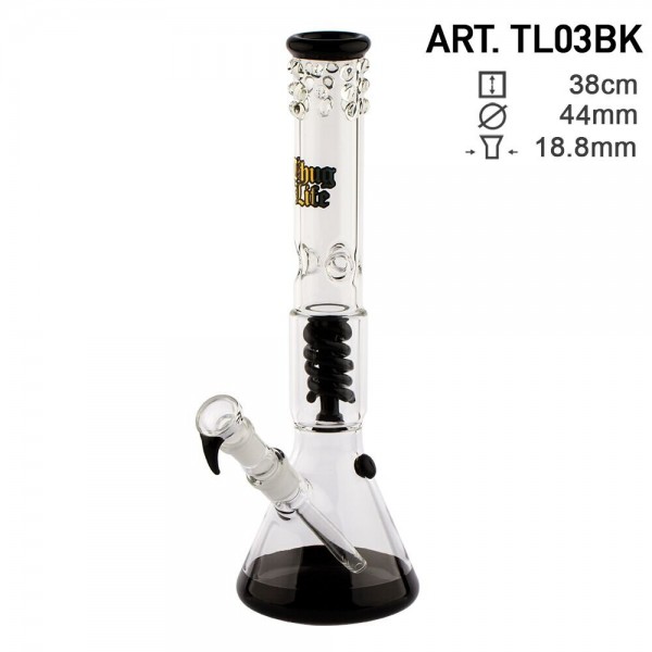 Thug Life | Beaker Black - H:38cm - SG:18.8mm - Ø:44mm