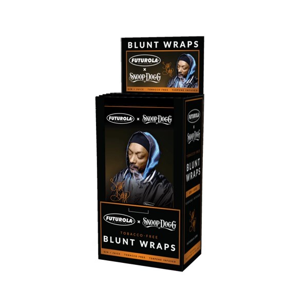 Futurola | Snoop Dogg Terpene-Infused Blunt Wraps - Gin &amp; Juice (25pcs in Display)