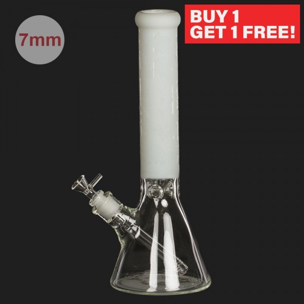Amsterdam | Limited Edition Mixed White Skull Beakers - H:37cm - Ø:50mm SG:18.8mm - 5mm thickness