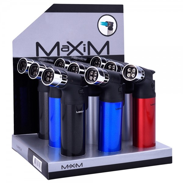 Maxim | yvon 4 Blueflames Torch with different colors and 9 pcs in display
