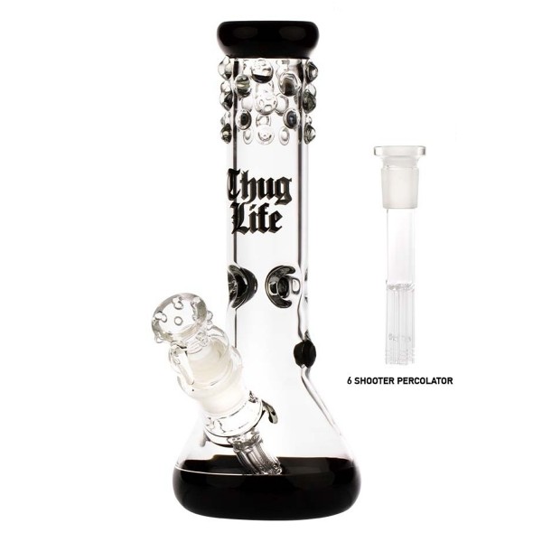 Thug Life | Black Frog H:30cm - Ø:50mm SG:29.2mm with 6 shooter chillum!