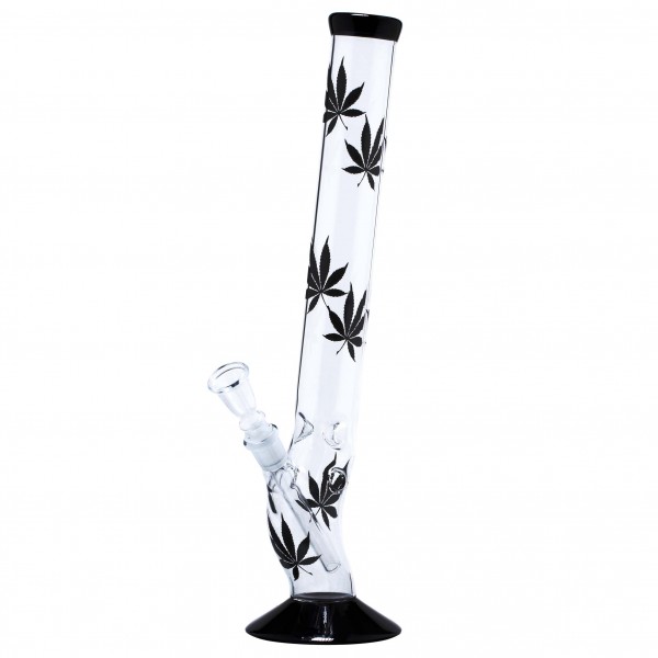 Bong en verre Leaf | Multi Leaf Bolt - H:42cm - Ø:45mm - Socket:18.8mm