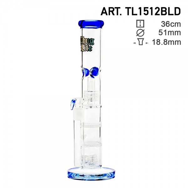 Thug Life | Quatro Percolators Blue H:36cm - SG:18.8mm - Ø:51mm