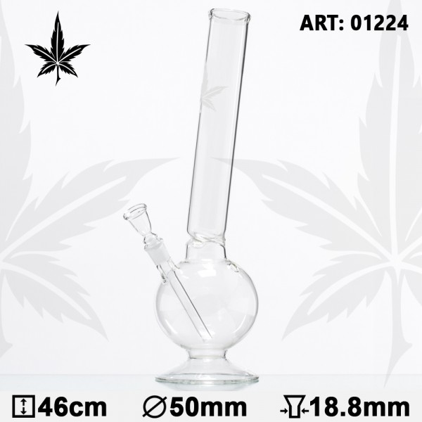 Sand Leaf Bouncer Glass Bong - H:46cm- Ø:50mm- Socket:18.8mm