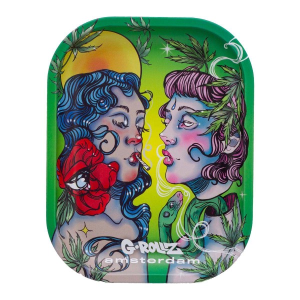 G-Rollz | &#039;Smokey Sisters&#039; Small Tray 14 x 18cm