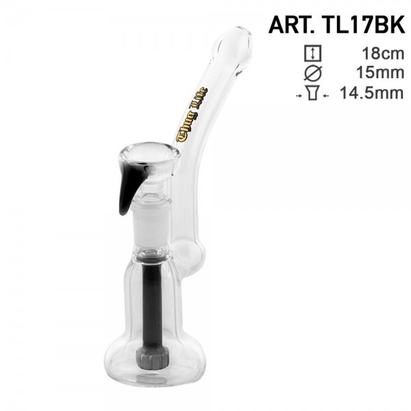 Thug Life | One hit Bubbler Black - H:18cm - Ø:15mm - SG:14.5mm