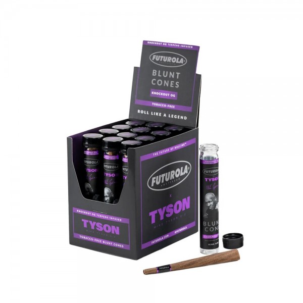 Futurola | Tyson 2.0 Terpene-Infused Blunt Wraps - Knockout OG (25pcs in Display)
