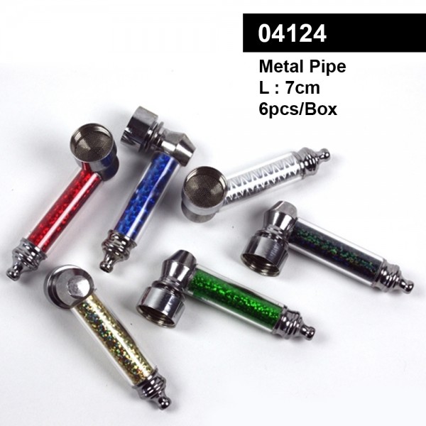 Amsterdam | Hologram Metal Pipes- L:7cm- 6pcs/box