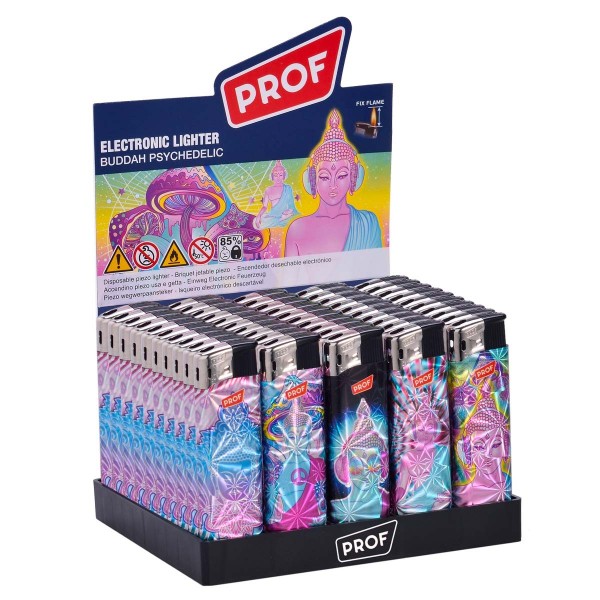 Prof | Buddha design Lighters 50 pcs in a display