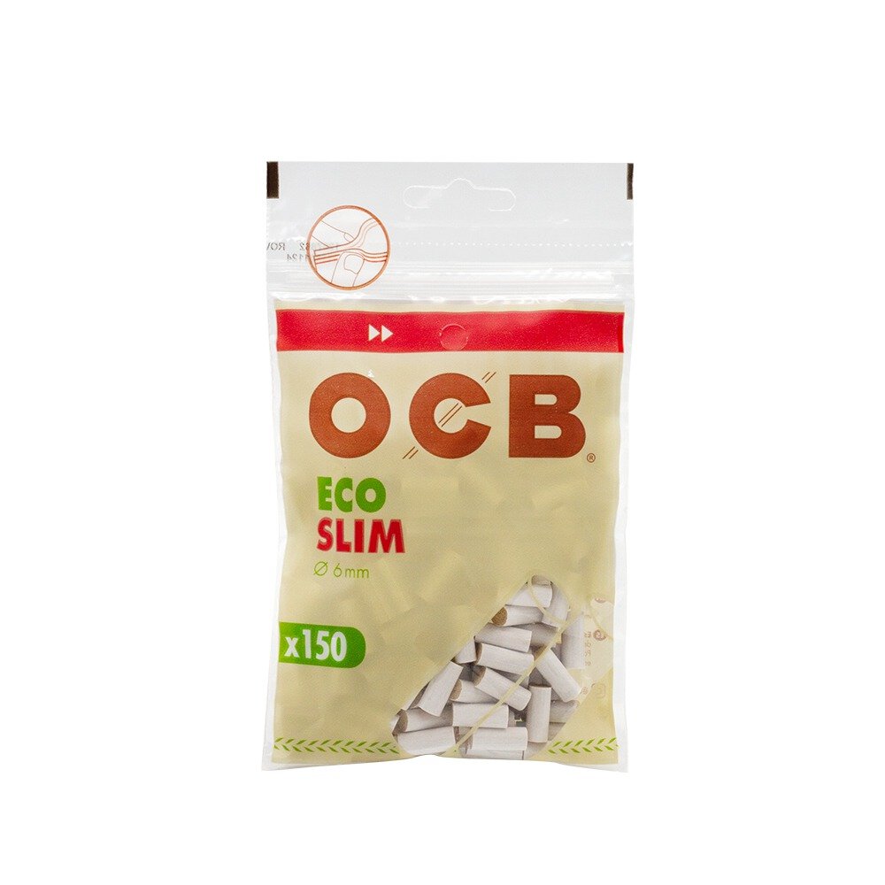 Ocb Set of 5 Bags 150 Filters Slim Ocb Eco Bio 0 1/4in 