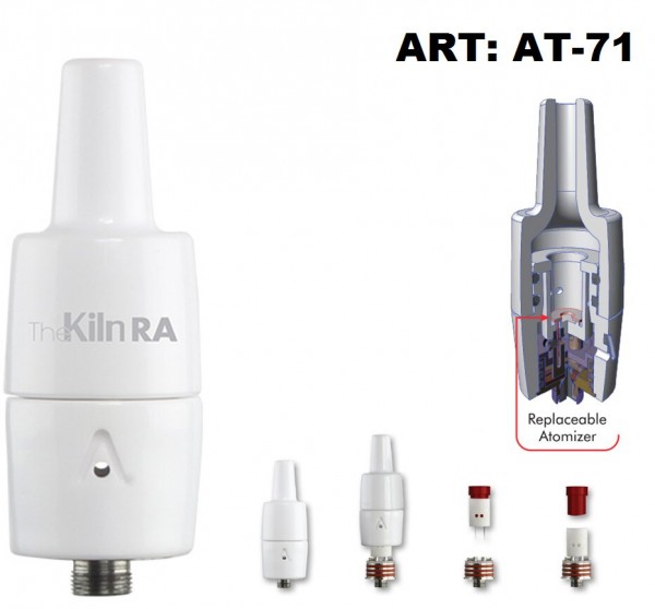 Atmos | Kiln RA Concentrate Heating Attachement-Ceramic Chamber-Rebuildable Atomizer.