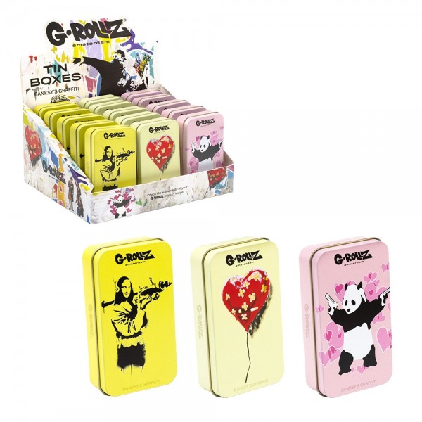 G-ROLLZ | Banksy's Graffiti - Medium Storage Boxes Set 1 15pcs, 11.5cm x 6.5cm x 2.3cm